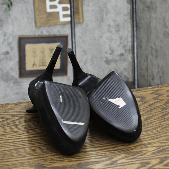 Nine West Womens Stiletto Suede Heels 1678b0964af61a Black 7M - Picture 5 of 6
